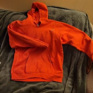 Carhartt vintage mens hoodie sweatshirt orange